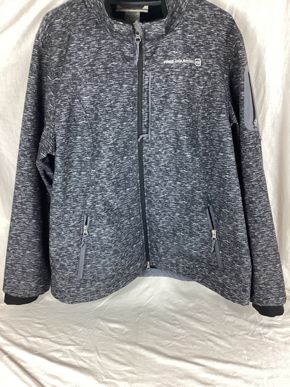 Free Country Womens Jacket Size XXL Gray Zip Front Lots Of Pockets - Picture 3 of 11